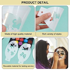 Plastic Face Paint Stencils&nbsp;DIY-WH0304-582B