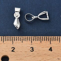 ベイルにスナップメッキ真鍮ラック  長持ちメッキ  鉛フリー＆カドミウムフリー  銀  13.5mm  穴：4.5x3.5mm&nbsp;KK-R211-06S
