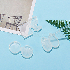 DIYネックレスメイキング  ペンダントシリコンモールド付き  ワックスコットンコードネックレス  プラスチックピペットと計量カップ  ラテックス指サック  アイアン製丸カン  ホワイト  ネックレス：18.7インチ&nbsp;DIY-SC0009-78