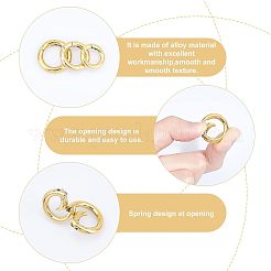 3Pcs 3 Style Ion Plating(IP) 304 Stainless Steel Spring Gate Rings&nbsp;STAS-UN0033-63