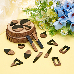 Resin & Walnut Wood Pendants&nbsp;RESI-TA0001-12