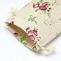 Polycotton(Polyester Cotton) Packing Pouches Drawstring Bags&nbsp;ABAG-T004-10x14-10