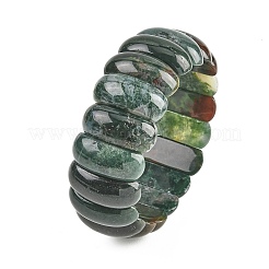 天然苔瑪瑙ストレッチブレスレット  51~54mm&nbsp;BJEW-O130-02A