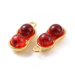 Alloy with Glass Imitation Jade Pendants&nbsp;FIND-G047-01G-01