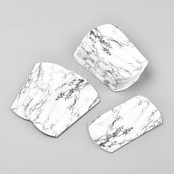 紙枕ギフトボックス  包装箱  パーティーの好意甘いキャンディーボックス  ホワイト  9.9x5.5x0.1cm  完成品：8x5.5x2cm&nbsp;CON-J002-S-08B