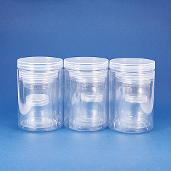 プラスチックビーズ収納ケース  コラム  透明  3pcs /サイズ  12個/セット&nbsp;CON-BC0003-07