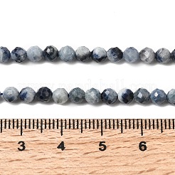 Natural Sapphire Beads Strands&nbsp;G-G343-B05-4mm