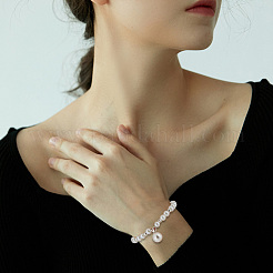 スターリングシルバーのペグベイル2個925個  バロックパール作り用  兎  プラチナ  9.5x6x5mm  穴：4.5mm  ピン：0.7mm  2個/セット&nbsp;STER-BBC0007-66