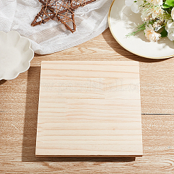 木粘土カッターベースプレート  クレイモデリングツール  正方形  パパイヤホイップ  20x20x2.3cm&nbsp;TOOL-WH0155-57B