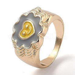 Alloy Enamel Finger Rings&nbsp;RJEW-H539-04A-LG