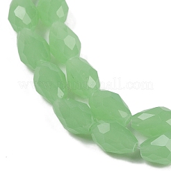 Electroplate Imitation Jade Glass Beads Strands&nbsp;EGLA-N013-J8mm-D04