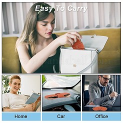 PUレザーメガネケース1個  眼鏡用  サングラスプロテクター  チョコレート  折りたたみ：87x175x8mm  展開：163x175x8mm&nbsp;AJEW-DJ0001-01B