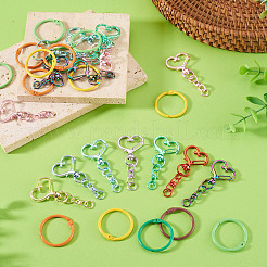 15Pcs Spray Painted Alloy Swivel Snap Hook Clasps&nbsp;FIND-TA0010-58