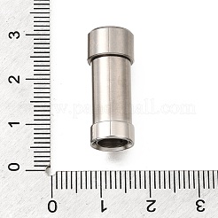 304ステンレススチール製マグネット留め具  コラム  ステンレス鋼色  24.5x10mm  穴：6.5mm&nbsp;STAS-H263-07P