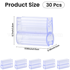 30Pcs PVC Plastic Memo Clips&nbsp;AJEW-CP0011-38