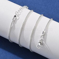 1.5mm Brass Box Chain Necklaces&nbsp;KK-K398-29S
