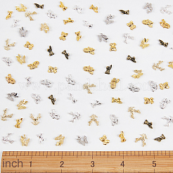 100Pcs 5 Colors Animal Themed Alloy Cabochons&nbsp;MRMJ-OC0002-28