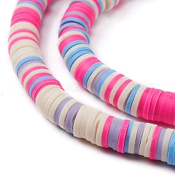 Handmade Polymer Clay Beads Strands&nbsp;CLAY-R089-8mm-T033