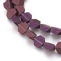 Electroplated Non-magnetic Synthetic Hematite Beads Strands&nbsp;G-P392-O09