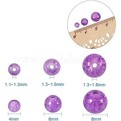 Spray Painted Crackle Glass Beads&nbsp;CCG-PH0002-04