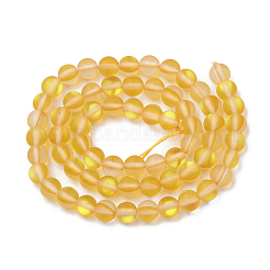 Synthetic Moonstone Beads Strands&nbsp;G-R375-6mm-A07