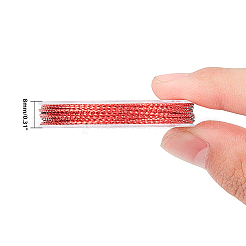 ジュエリー作成用の編組非弾性ビーズコードワイヤー  ミックスカラー  0.6mm  約10m /ロール  9色  1ロール/カラー  9のロール/セット&nbsp;EW-PH0002-07