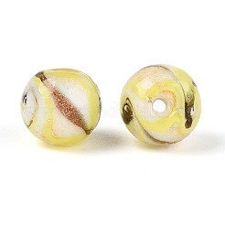 Handmade Gold Sand Lampwork Beads&nbsp;LAMP-T024-11E
