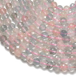Natural Morganite Beads Strands&nbsp;G-H329-F01-6mm-AA