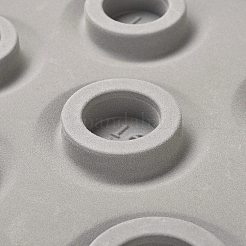 植毛プラスチックビーズデザインボード  ブレスレットデザインボード  目盛り付き測定  DIYビーズジュエリー作りトレイ  濃いグレー  34.7x25.7x1.65cm&nbsp;BDIS-F006-02