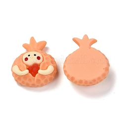 樹脂カボション  模造食品  笑顔のザクロ  砂茶色  23x19x9.5mm&nbsp;RESI-F020-03