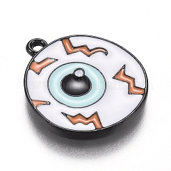 Halloween Theme Alloy Enamel Pendants&nbsp;X-ENAM-J649-13B