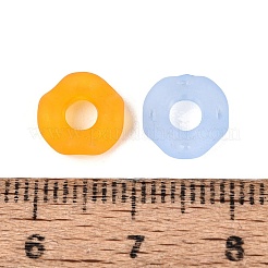 Frosted Transparent Acrylic European Beads&nbsp;OACR-Q197-05-A