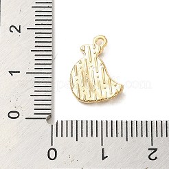 合金エナメルチャーム  ライトゴールド  フルーツ  バナナ  15x11x2mm  穴：1mm&nbsp;ENAM-E064-25KCG-10