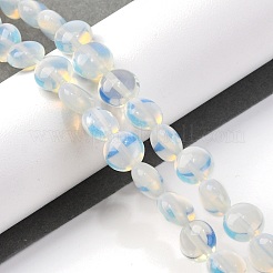 オパールビーズ連売り  フラットラウンド  7.5~8x4.5~5mm  穴：1.2mm  約50~51個  14.57~15.35インチ（37~39cm）&nbsp;G-T047-A16-01