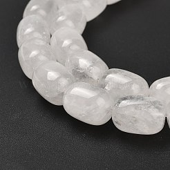 天然石クオーツクリスタルビーズ連売り  水晶  コラム  16x13mm  穴：1.2mm  約35個/連  16.14''（41センチメートル）&nbsp;G-H319-A04-03