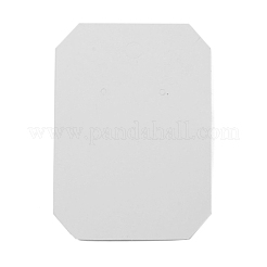 紙のピアスディスプレイカード  大理石模様の長方形  シャンパンイエロー  8x5.7x0.05cm  穴：2mm  約100個/セット&nbsp;CDIS-WH0006-04B