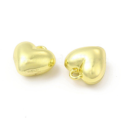 ラックメッキ合金チャーム  カドミウムフリー＆ニッケルフリー＆鉛フリー  ハート  ライトゴールド  13.5x13x7.5mm  穴：1.5mm&nbsp;FIND-C018-06LG