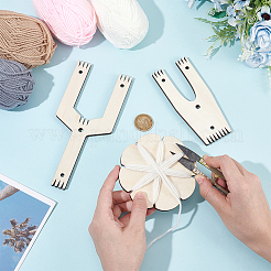 Wood Pom Pom Maker Kit&nbsp;WOOD-WH0050-008