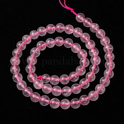 Natural Rose Quartz Bead Strands&nbsp;X-G-R173-6mm-04