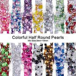 60g Resin patch multi size mixed pearl patch DIY jewelry accessories(2 bags)&nbsp;JX586C