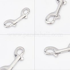 両端ステンレス鋼カニカンスナップフック  ステンレス鋼色  9.1x3.2x1cm  2個/箱&nbsp;STAS-UN0014-71A-P