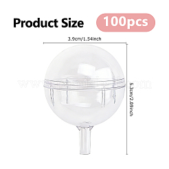 プラスチックチョコレートカップホルダー  透明  53x39mm&nbsp;AJEW-WH0609-845