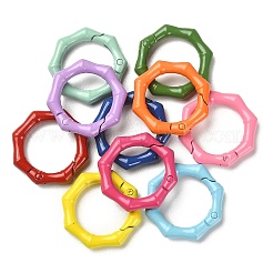 10Pcs Spray Painted Alloy Spring Gate Rings&nbsp;FIND-YW0001-61