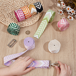 9Pcs 9 Colors Rhombus Vintage Jacquard Polyester Ribbon&nbsp;OCOR-PH0007-44