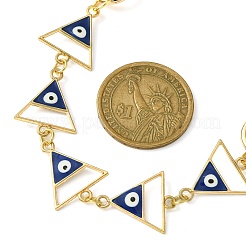 Alloy Evil Eye Enamel Link Bag Extender Chains&nbsp;AJEW-BA00132-02