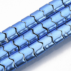 電気メッキ磁気無し合成ヘマタイトビーズ連売り  ミックスカラー  5x5.5x3mm  穴：0.8mm  約93~94個/連  15.94インチ（40.5cm）&nbsp;G-S365-007