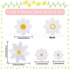 24Pcs 4 Styles Iron on Cloth Patches&nbsp;FIND-CY0001-20