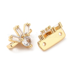 Brass Connector Charms&nbsp;KK-F855-16G