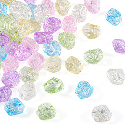 電気メッキガラスビーズセット  ナゲット  ミックスカラー  13.5~14x13~13.5x10mm  穴：1mm  6色  10個/カラー&nbsp;EGLA-TA0001-91B