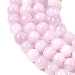 天然石クンツァイトビーズ連売り  スポジュメンビーズ  ラウンド  6mm  穴：1mm  約58個/連  38cm&nbsp;G-D856-03-6mm-01